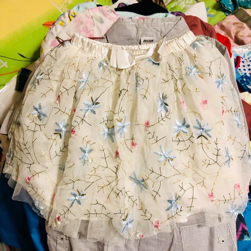 Very cute, EUC, white net skirt